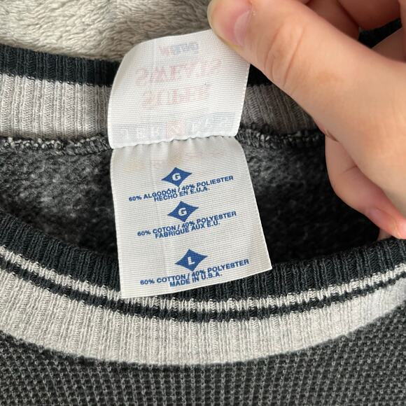 Vintage Iowa Hawkeyes Crewneck Jerzees Retro Y2K Sportswear 90s Streetwear Large - Picture 4 of 6